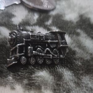 AC/DC Silver Train Pin